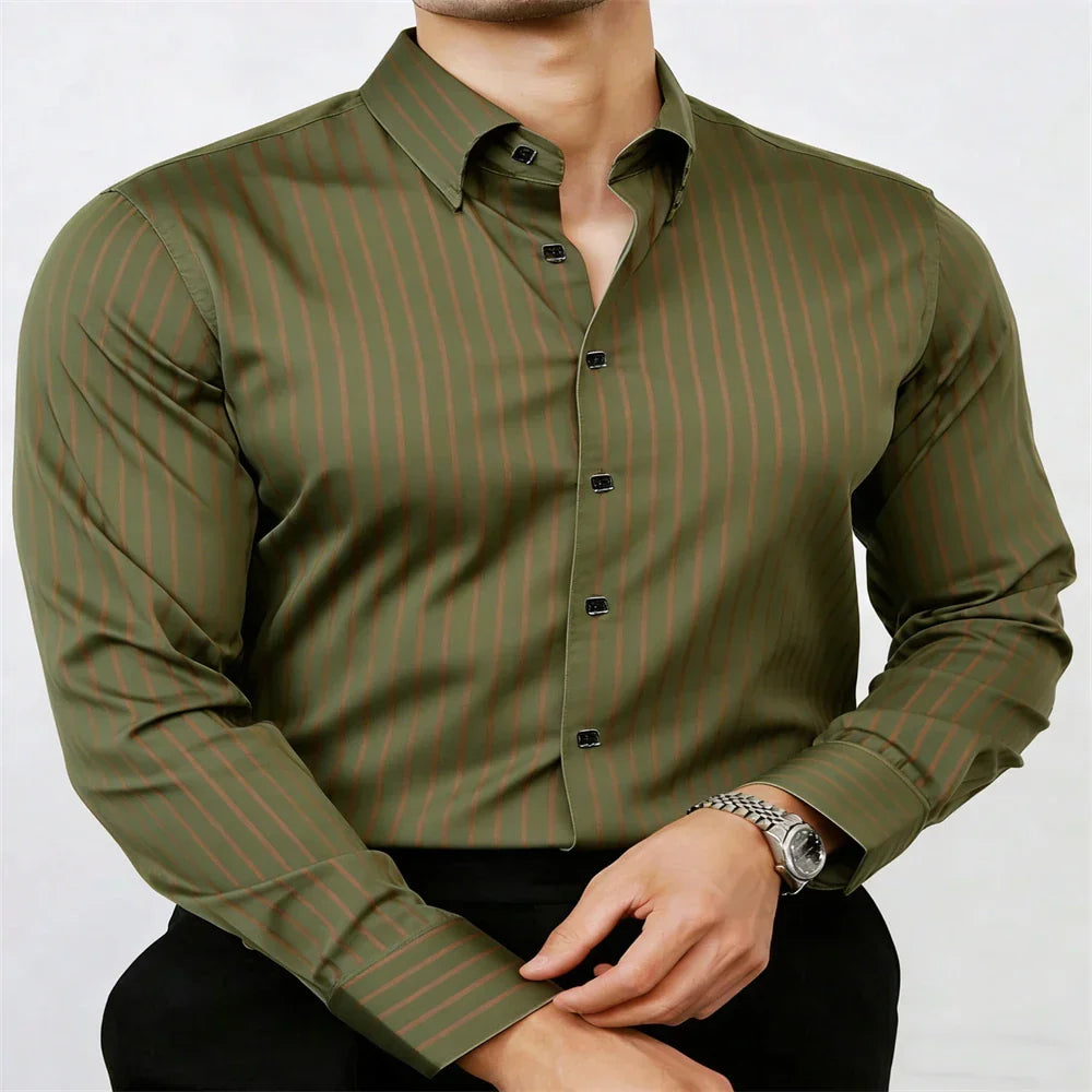 Vincent Column-Stripe Shirt
