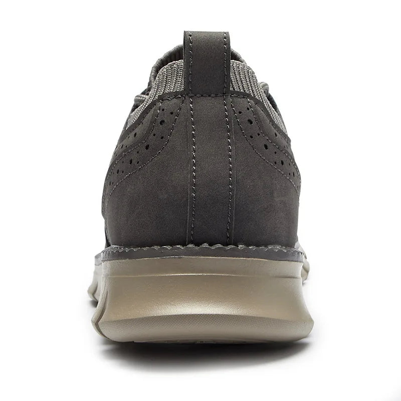 Men's Orthopedic Casual Ultra Comfortable Lightweight Genuine Vegan Leather Shoes