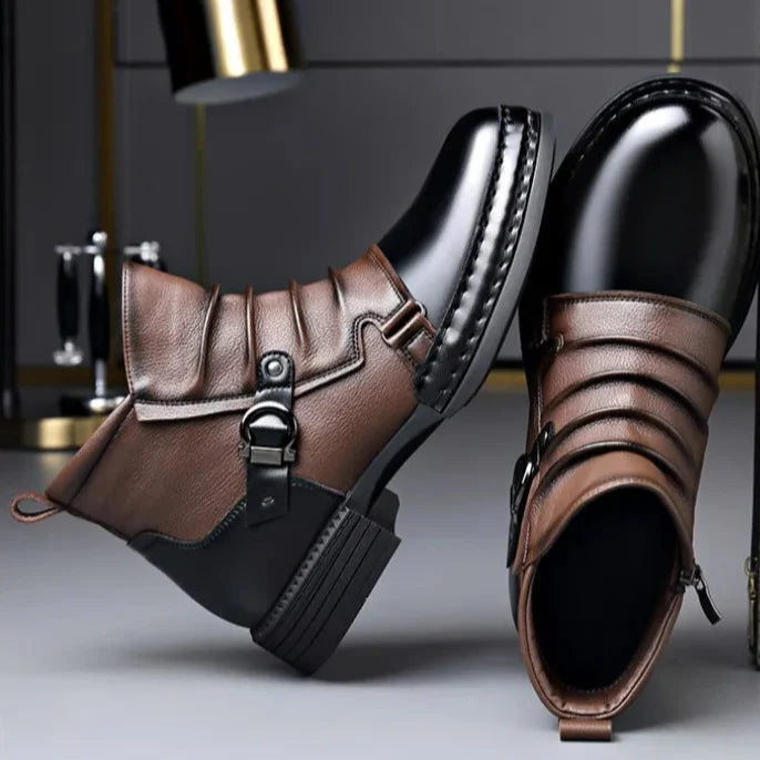 Men's Genuine Leather Ankle Boots
