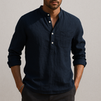 Hiro Mandarin Linen Shirt