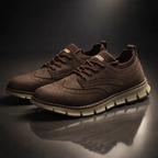 Men's Orthopedic Casual Ultra Comfortable Lightweight Genuine Vegan Leather Shoes